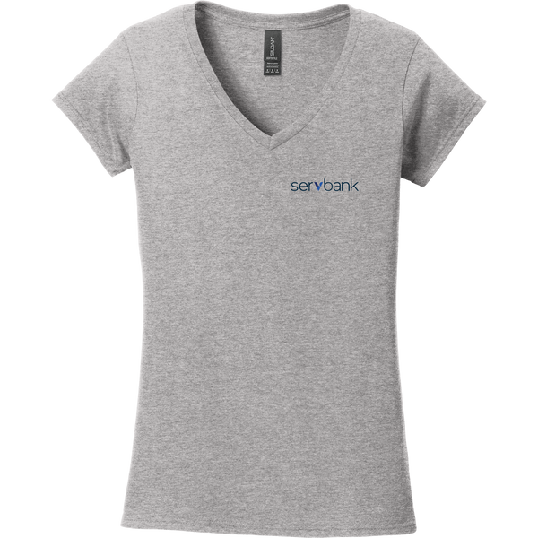 Servbank Softstyle Ladies Fit V-Neck T-Shirt