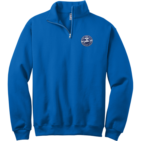 NYC Hockey Club NuBlend 1/4-Zip Cadet Collar Sweatshirt