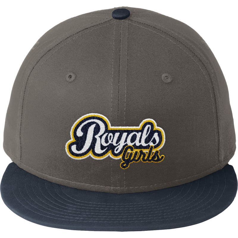 Royals Girls New Era Flat Bill Snapback Cap