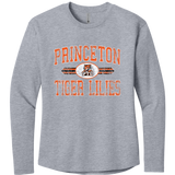 Princeton Tiger Lilies Women's Cotton Relaxed Long Sleeve Tee