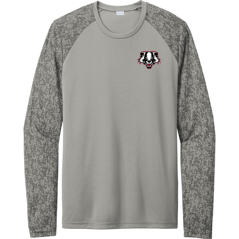 Scary Badgers Long Sleeve Digi Camo Tee