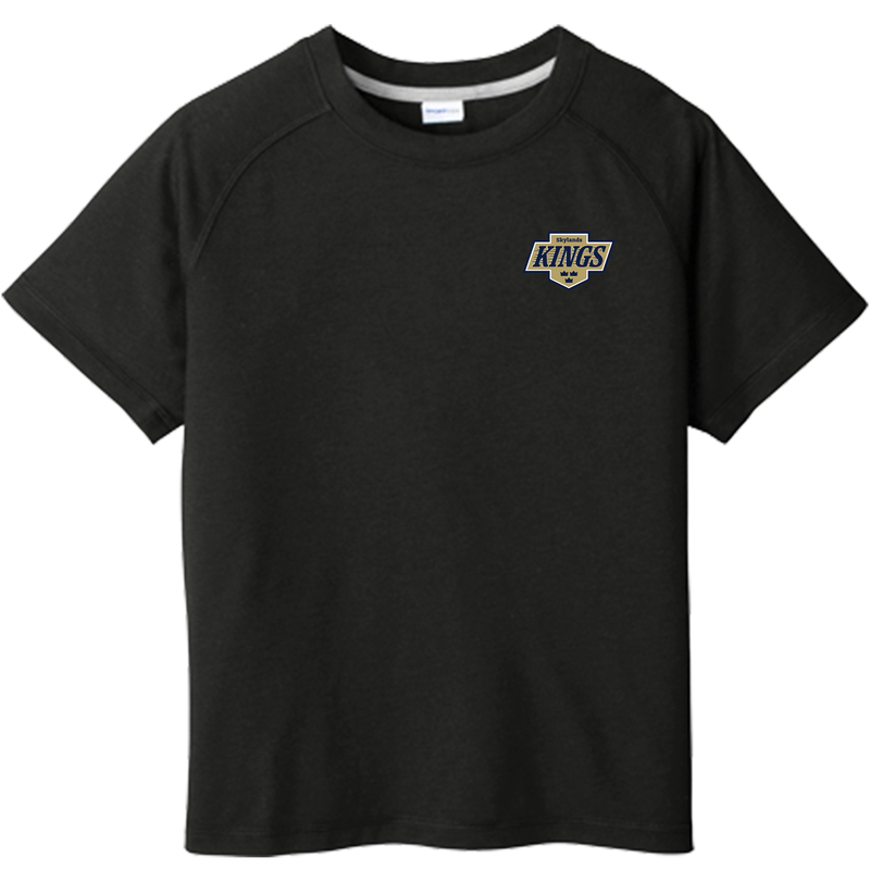 Skylands Kings Youth PosiCharge Tri-Blend Wicking Raglan Tee